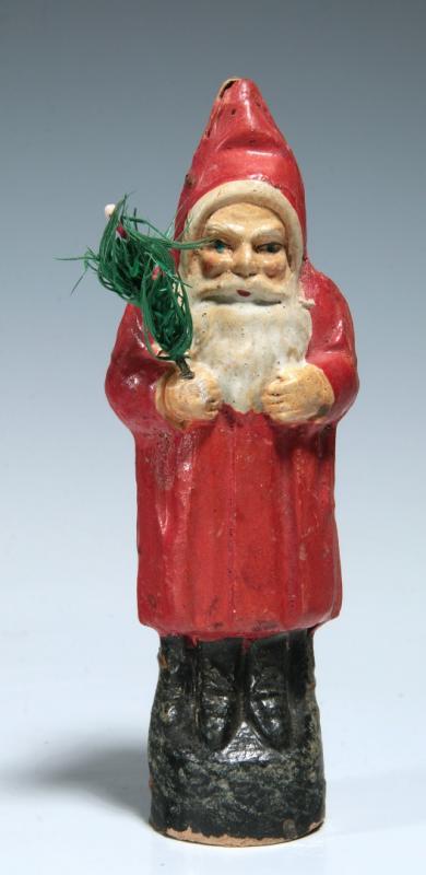 A VINTAGE PAPIER MACHE BELSNICKLE GERMAN SANTA 