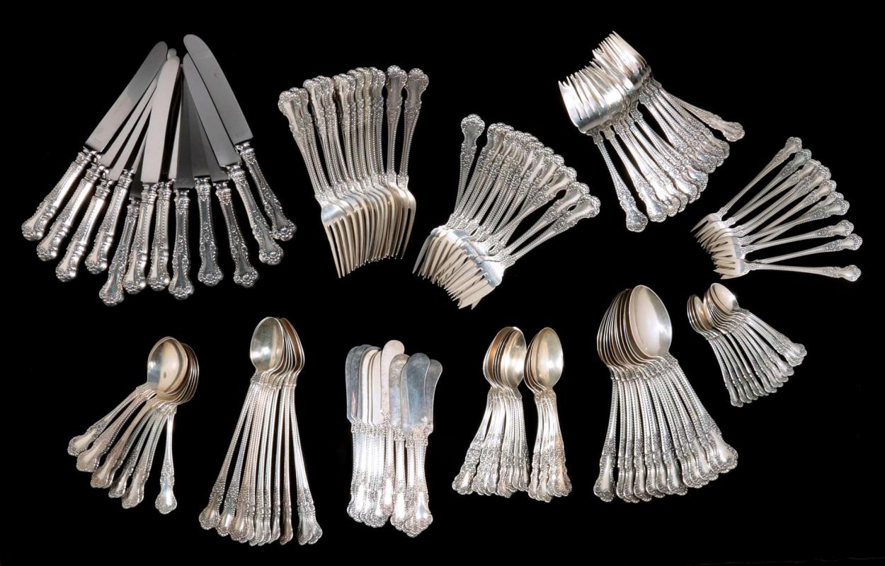 A GORHAM 'CAMBRIDGE' STERLING FLATWARE SERVICE