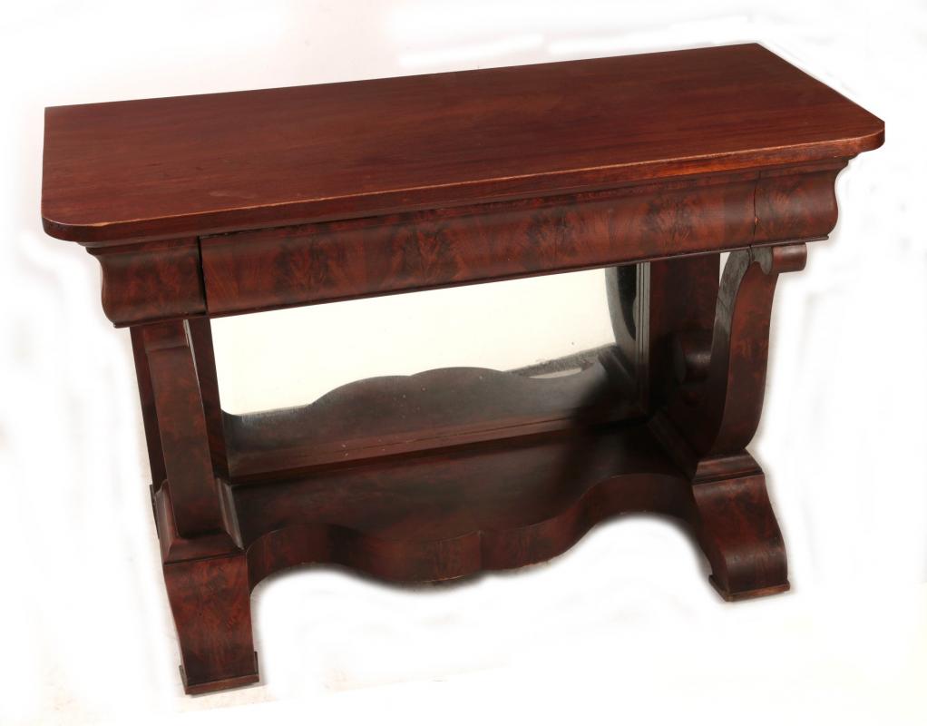 A 19TH CENTURY AMERICAN EMPIRE PIER TABLE