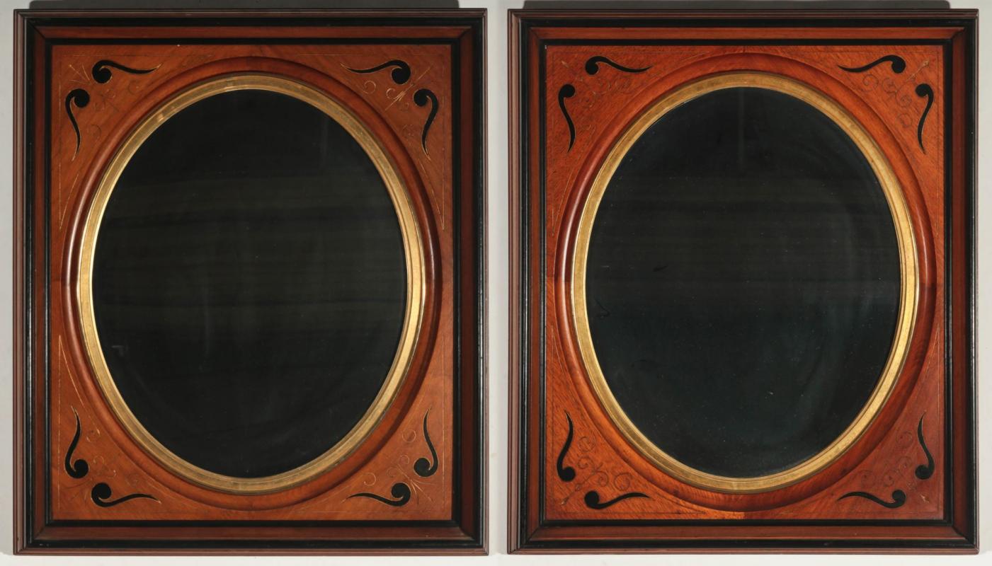 A MATCH PAIR OF 19THC. RENAISSANCE REVIVAL MIRRORS