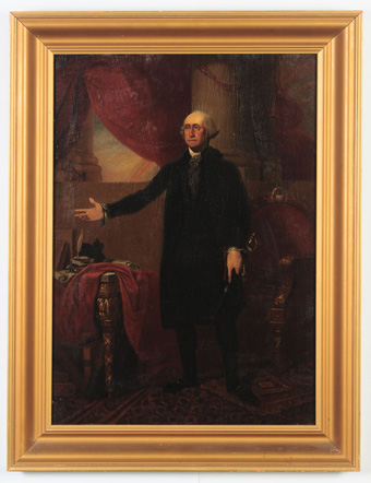 19th Century Lansdowne Portrait After Gilbert Stuart