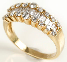 Channel-Set Diamond Ring