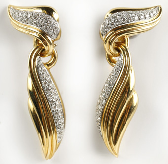 Gold Diamond Earrings